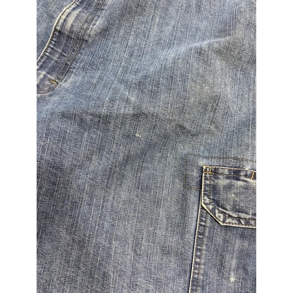 Wrangler Mens Denim Cargo Shorts Blue Relaxed Fit‎ Size 44